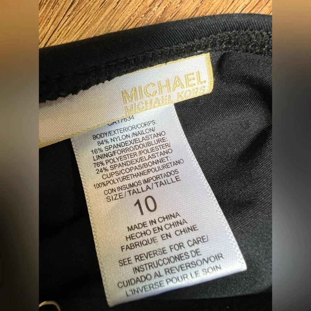 Michael Kors Black One Piece Swimsuit